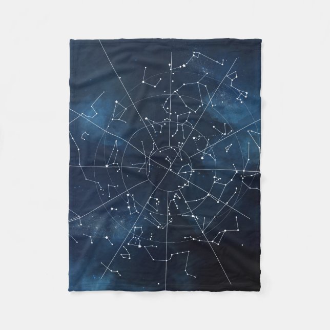 Celestial Map Fleece Blanket (Front)