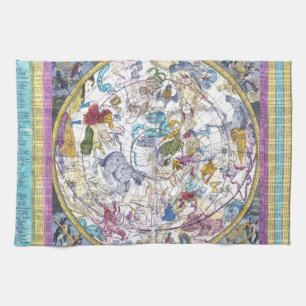 Celestial Map Hemisphaerium Coeli Boreale Kitchen Towel