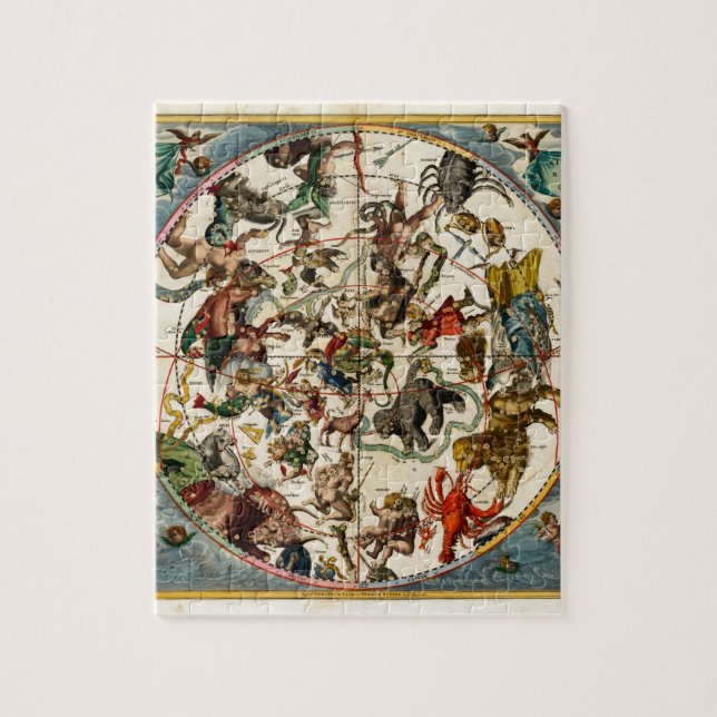 Celestial map jigsaw puzzle (Vertical)