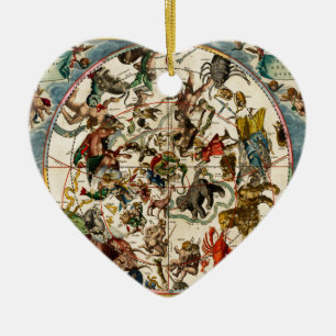 Celestial map.jpg ceramic ornament