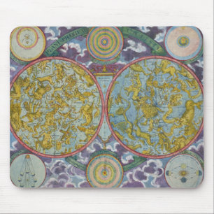 Celestial Map of the Planets Mouse Pad