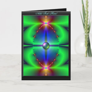 Celestial Masquerade Greeting Card Template