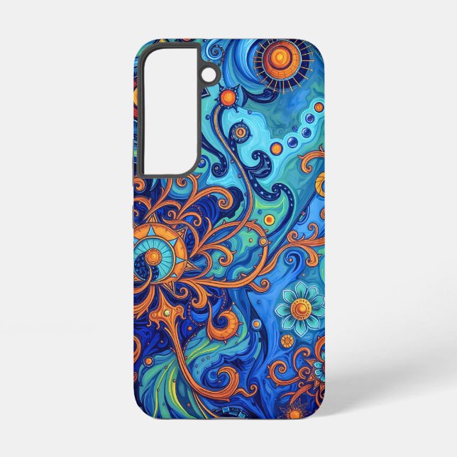Celestial Mechanism: Cosmic Harmony Samsung Galaxy S22 Case (Back)