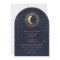 Celestial Midnight Blue Stars Moon Wedding
