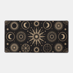 Celestial Moon and Stars Desk Mat