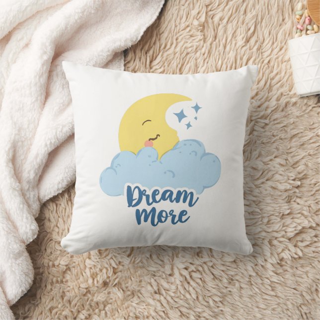 Celestial Moon and Stars Motivation Throw Pillow (Blanket)