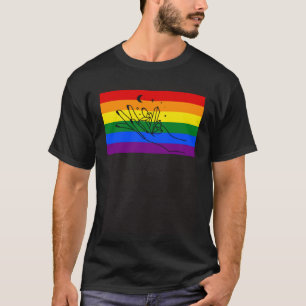 Celestial Moon Gay Pride Flag Crystal Collector Bo T-Shirt