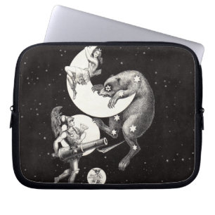 Celestial Moon Goddess Luna Ursa Major and Mars Laptop Sleeve