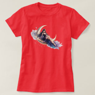 Celestial Moon Goddess Women's T-Shirt Fantasy A