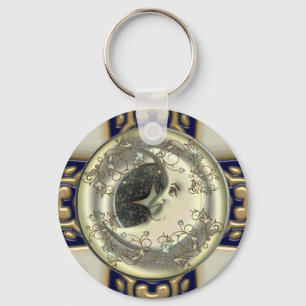 Celestial Moon Keychain
