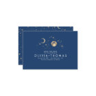 Celestial Moon Navy Blue Save the Date