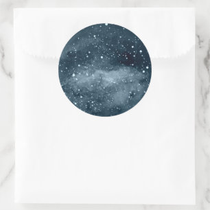 Celestial Moon   Night Sky Envelope Seal Sticker