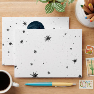 Celestial Moon   Night Sky Personalized Envelope