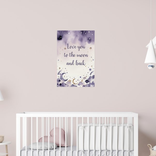 Celestial Moon Nursery Wall Art (Nursery 2)