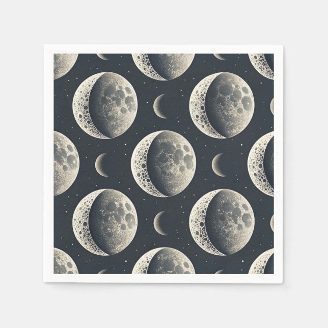 Celestial Moon Phase (1) Napkin (Front)