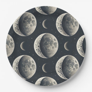 Celestial Moon Phase (1) Paper Plate