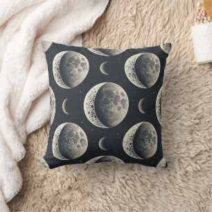 Celestial Moon Phase (1) Throw Pillow