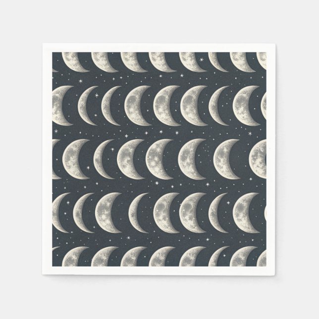 Celestial Moon Phase (3) Napkin (Front)