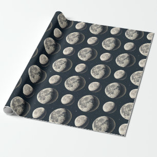 Celestial Moon Phase (3) Wrapping Paper