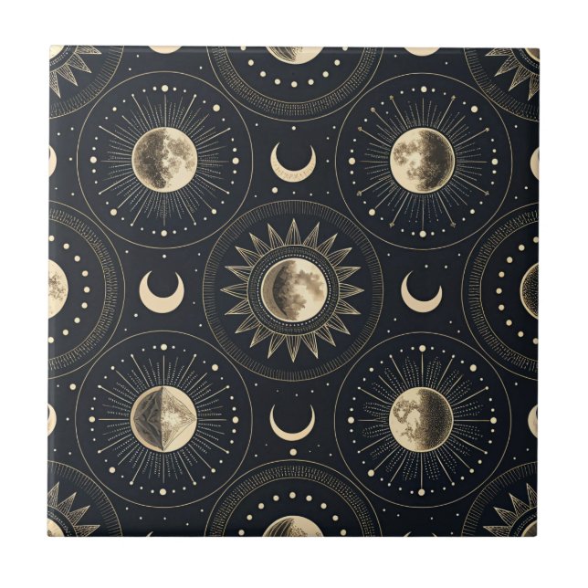 Celestial Moon Phase (4) Tile (Front)