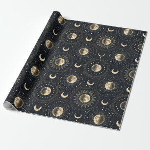 Celestial Moon Phase (4) Wrapping Paper