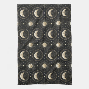 Celestial Moon Phase (5) Kitchen Towel