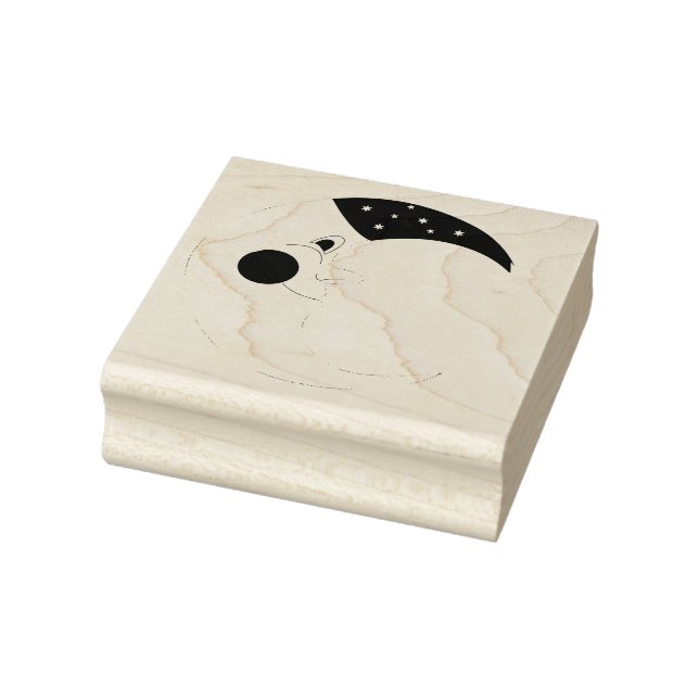 Celestial Moon Rubber Stamp (Stamp)