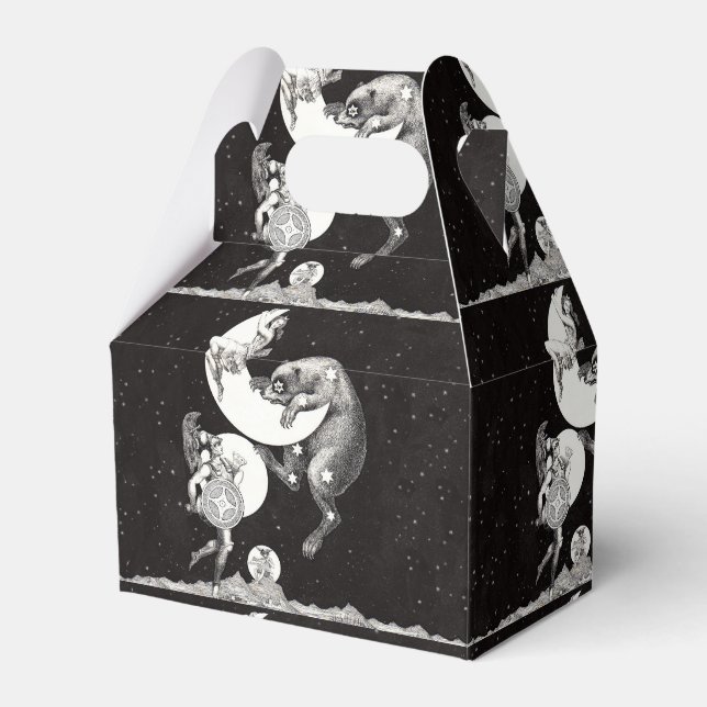 Celestial Moon Sky Universe God Night Illustration Favor Box (Front Side)
