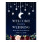 Celestial Moon Stars Lights Floral Wedding Welcome