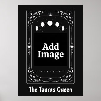 Celestial Moon Tarot Zodiac Gift Astrology Taurus Poster