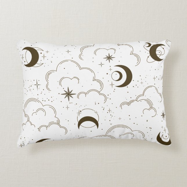 Celestial Moon Theme  Accent Pillow (Front)