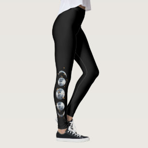 Celestial Moon Theme Leggings