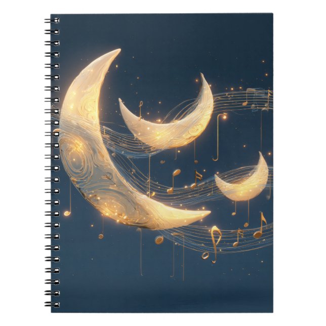 Celestial Moonlight Melody Notebook (Front)