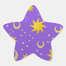 Celestial Moons and Stars