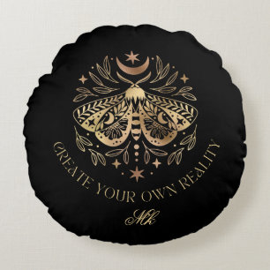 Celestial Moth Personalized Throw Pillow