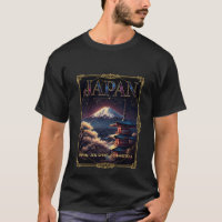 Celestial Mount Fuji Japan Pagoda Travel Art