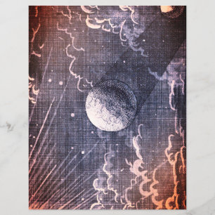 Celestial mystical galaxy universe scrapbook paper