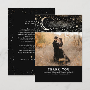 Celestial & Mystical Starry Night Thank You Photo