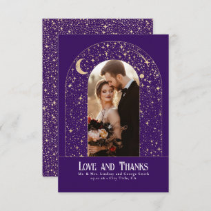 Celestial & Mystical Starry Night Thank You Photo