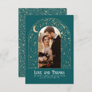 Celestial & Mystical Starry Night Thank You Photo