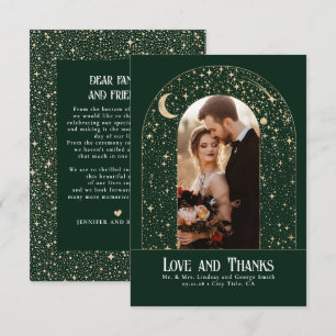 Celestial & Mystical Starry Night Thank You Photo