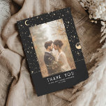 Celestial & Mystical Starry Night Thank You Photo<br><div class="desc">Celestial cosmic wedding thank you photo card</div>