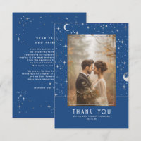 Celestial & Mystical Starry Night Thank You Photo