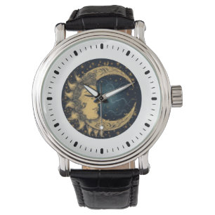 Celestial Mystical Sun Moon  Watch
