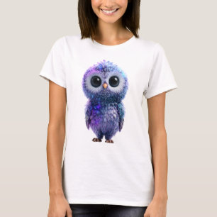 Celestial Nebula Galaxy Owlet Women T-Shirt