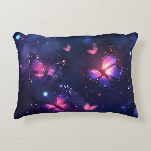 Celestial Night Butterfly Garden Accent Pillow