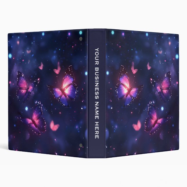 Celestial Night Butterfly Garden Binder (Background)