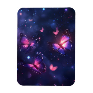 Celestial Night Butterfly Garden Magnet