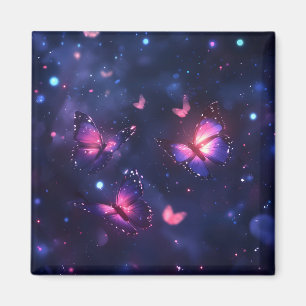 Celestial Night Butterfly Garden Magnet
