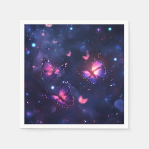 Celestial Night Butterfly Garden Napkin